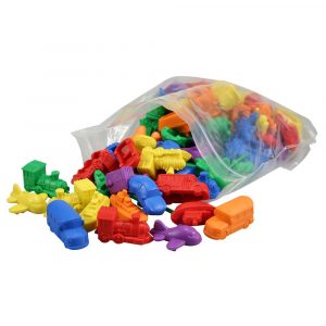 EDX Education - Counters - Transport 6 Colours - 72pcs Polybag