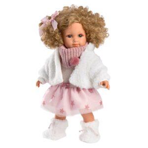Llorens - Baby Girl Doll with Pink Clothing & Accessories: Elena - 35cm