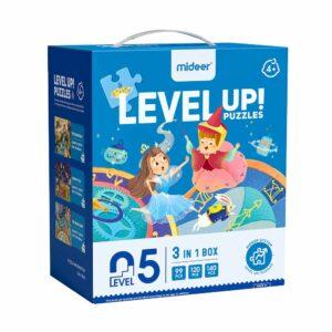 Mideer - Level Up Jigsaw Puzzle for Kids - 3-in-1 - Level 5 Fairy Tale World