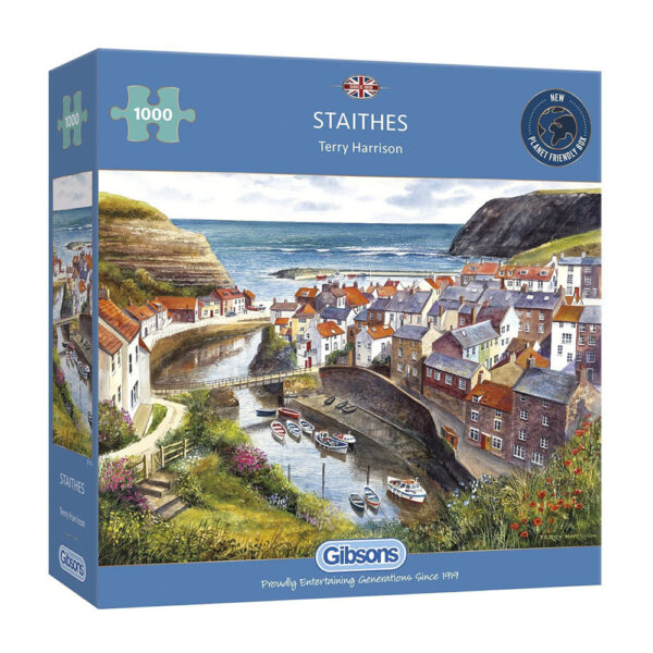 Gibsons - Staithes - Jigsaw Puzzle - 1000pcs | Lets Learn Kidz