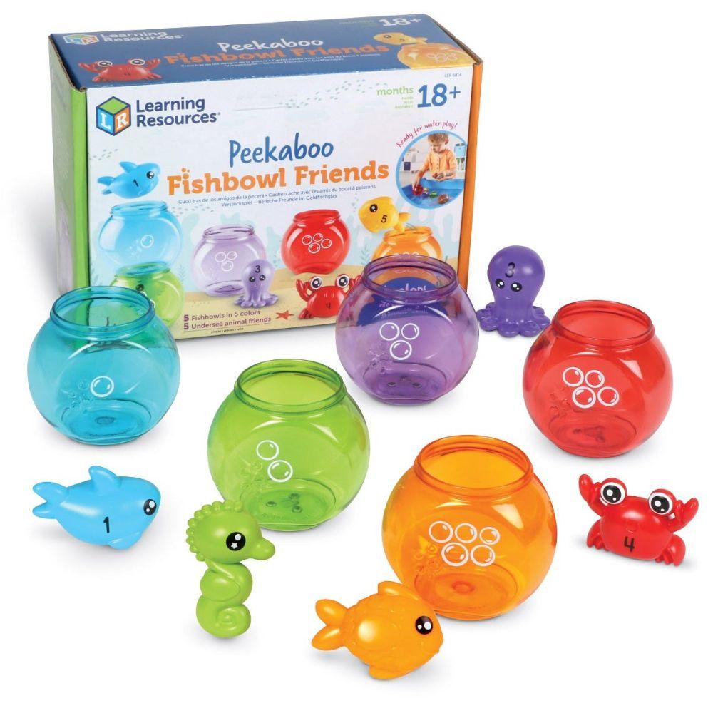 Learning Resources - Peekaboo Fishbowl Friends: Counting Colour Sorting Toy for Toddlers - Image 2