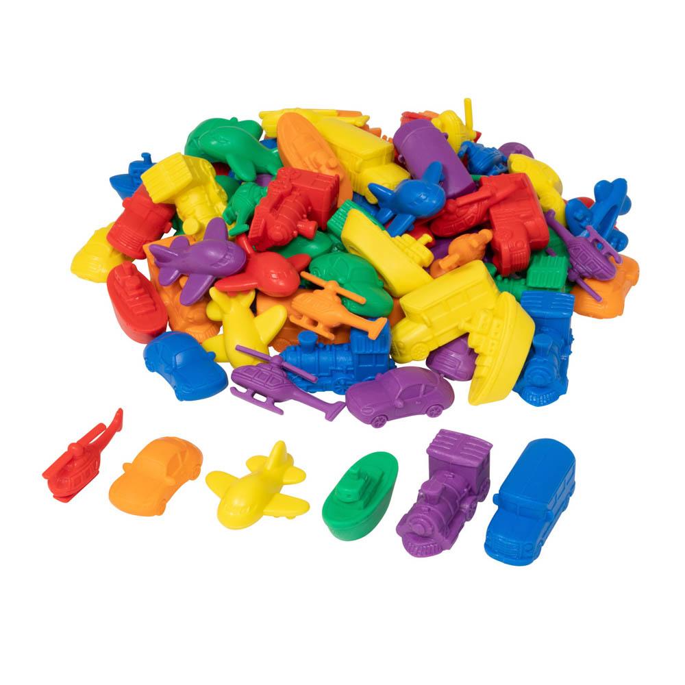 EDX Education - Counters - Transport 6 Colours - 72pcs Polybag - Image 3