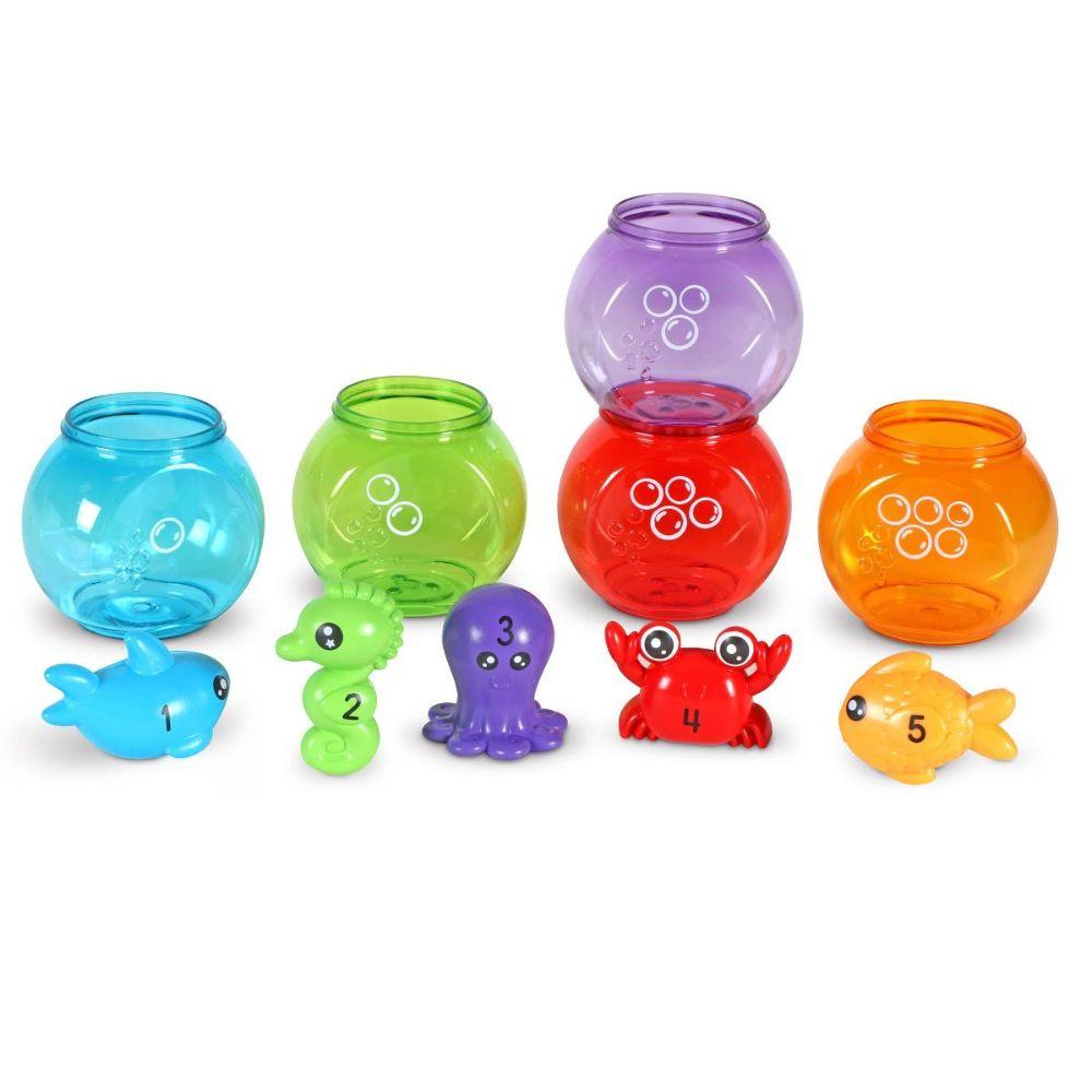 Learning Resources - Peekaboo Fishbowl Friends: Counting Colour Sorting Toy for Toddlers - Image 6