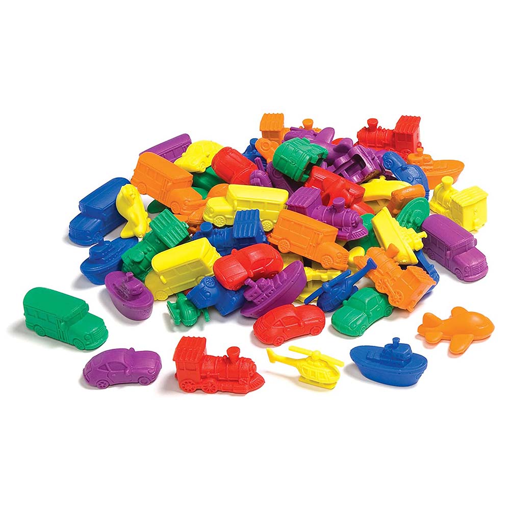 EDX Education - Counters - Transport 6 Colours - 72pcs Polybag - Image 2