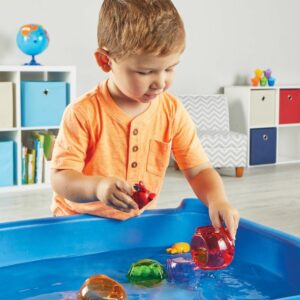 Learning Resources - Peekaboo Fishbowl Friends: Counting Colour Sorting Toy for Toddlers