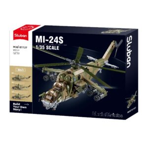 Sluban Building Set: Model Bricks - MI-24S Gunship 3-in-1 - 893pcs