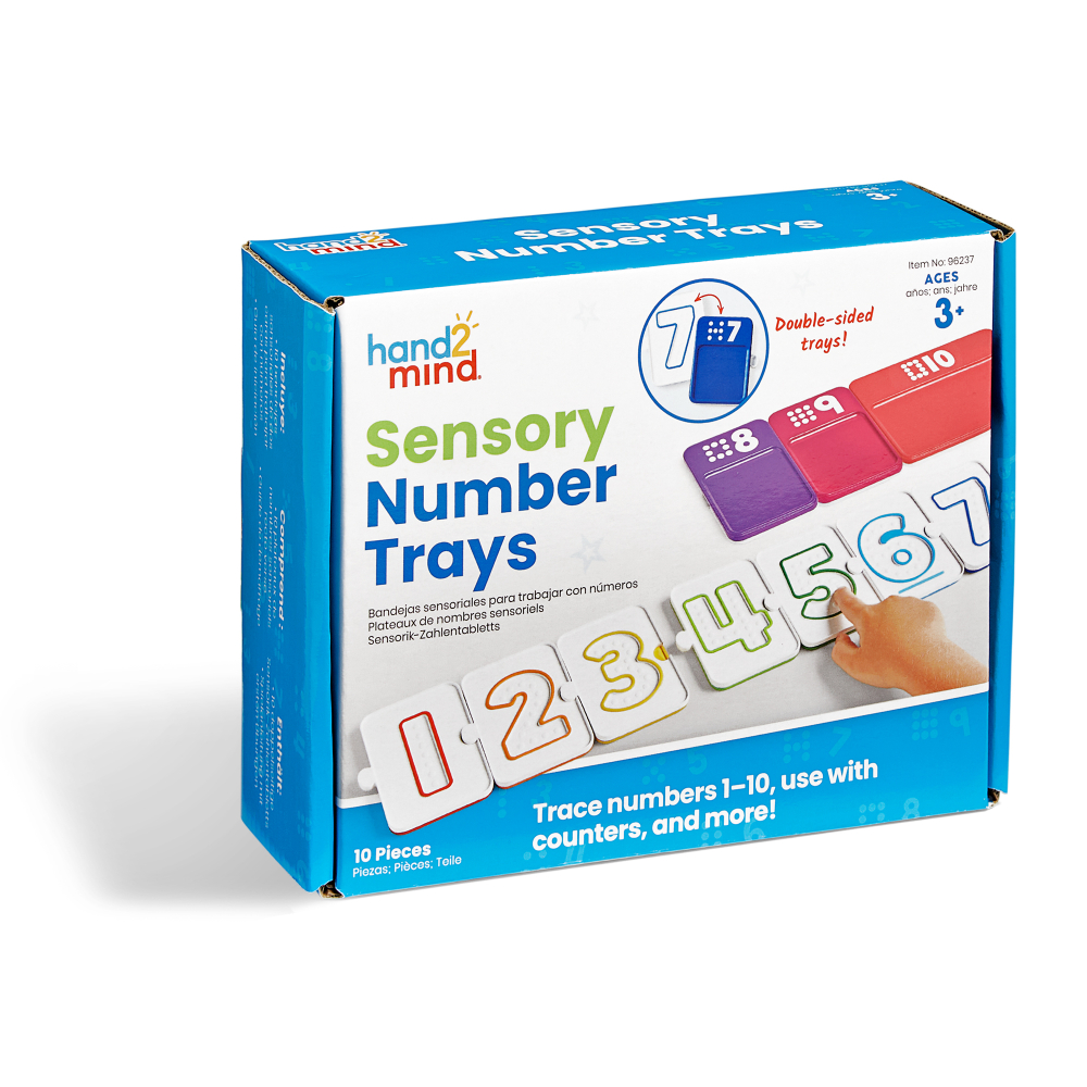 Hand2Mind - Sensory Number Trays - Counting & Tracing Set - 10pcs - Image 2