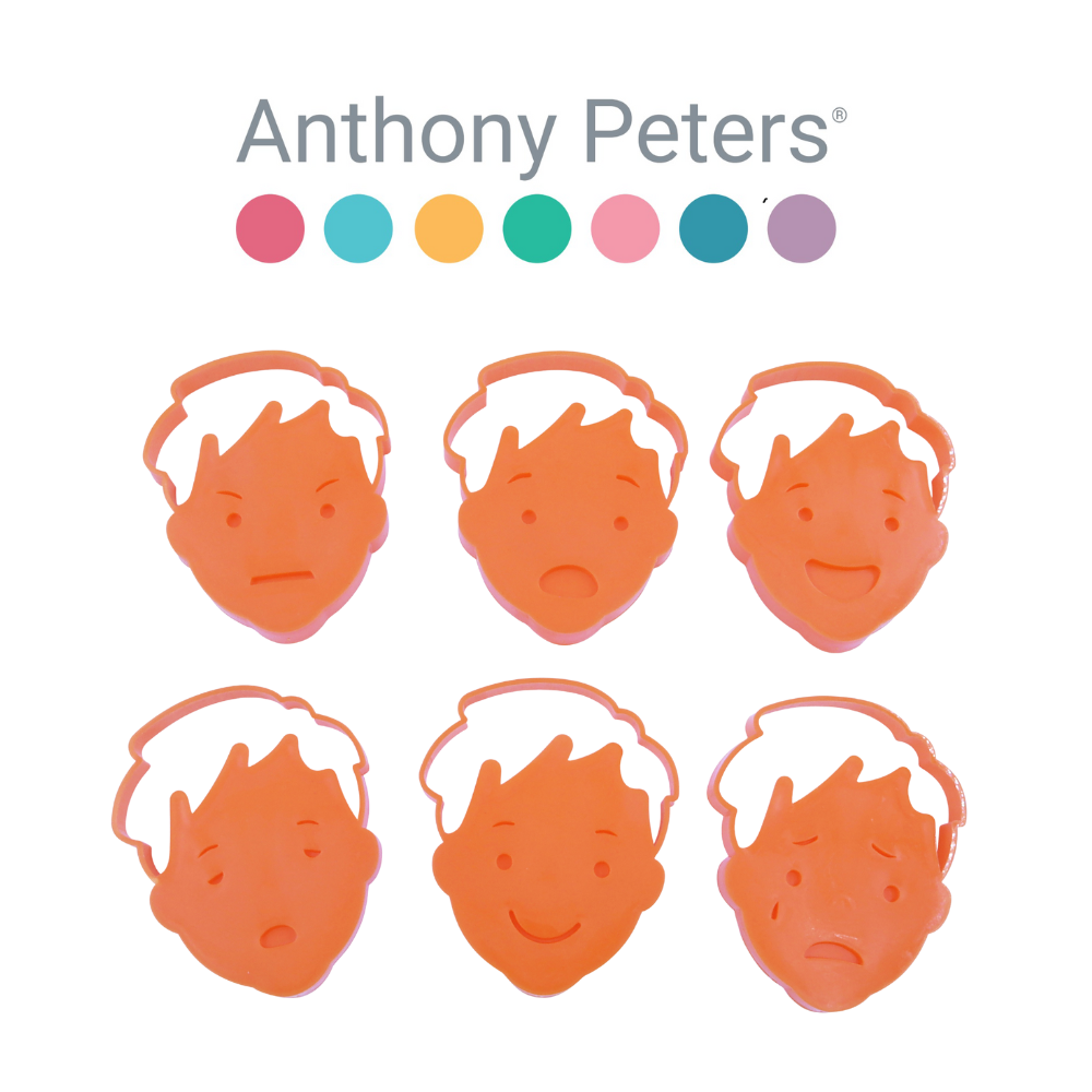 Anthony Peters - Emotions Dough Cutters & Stampers - 6 Pieces