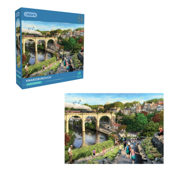 Gibsons - Knaresborough - 1000 Piece Jigsaw Puzzle | Lets Learn Kidz