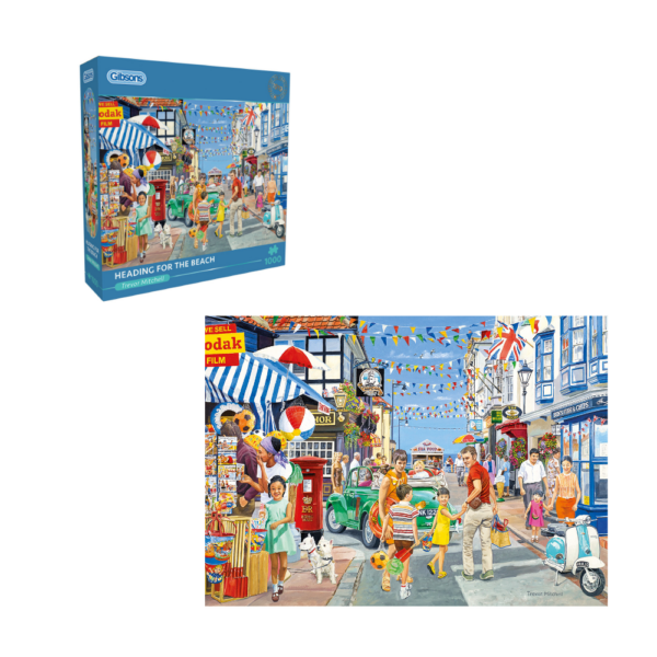 Gibsons - Heading for the Beach - 1000 Piece Jigsaw Puzzle | Lets Learn ...