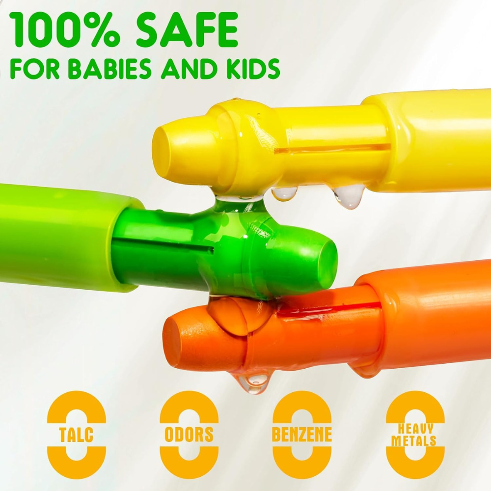 Jar Meló - Twistable Washable Silky Crayons in Carry Case - 12 Colours - Image 2