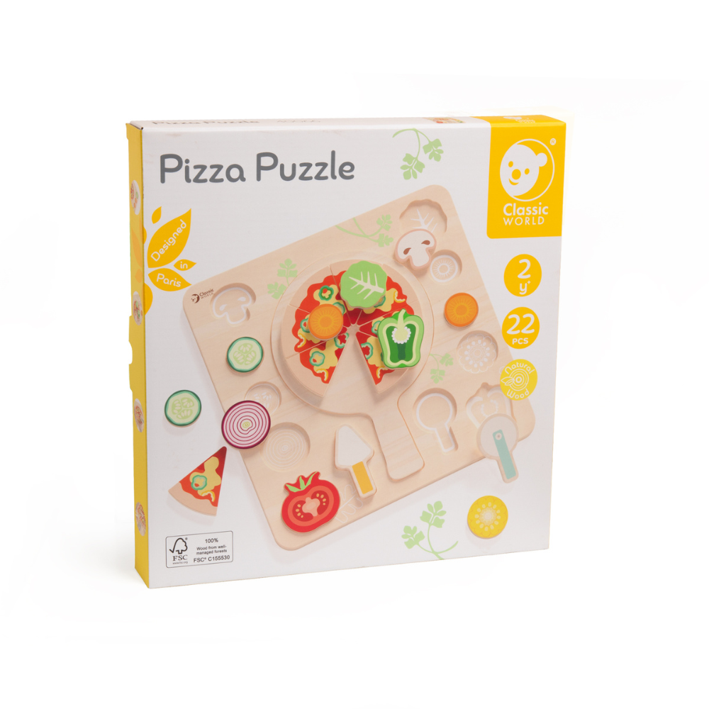 Classic World - Wooden Puzzle - Pizza Maker - 22pcs - Image 3