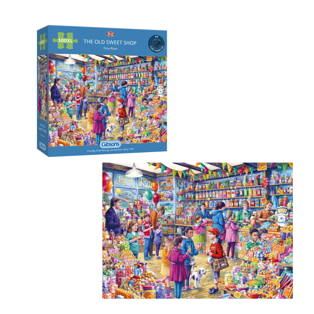 Gibsons - The Old Sweet Shop - XL Pieces - 500 Piece Jigsaw Puzzle ...