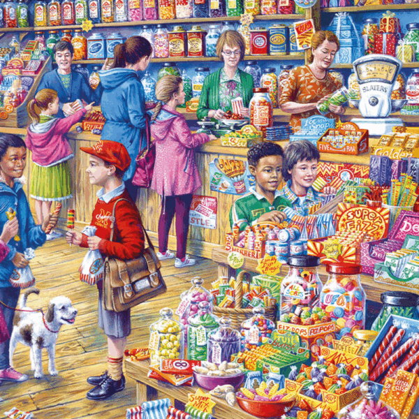 Gibsons - The Old Sweet Shop - XL Pieces - 500 Piece Jigsaw Puzzle ...