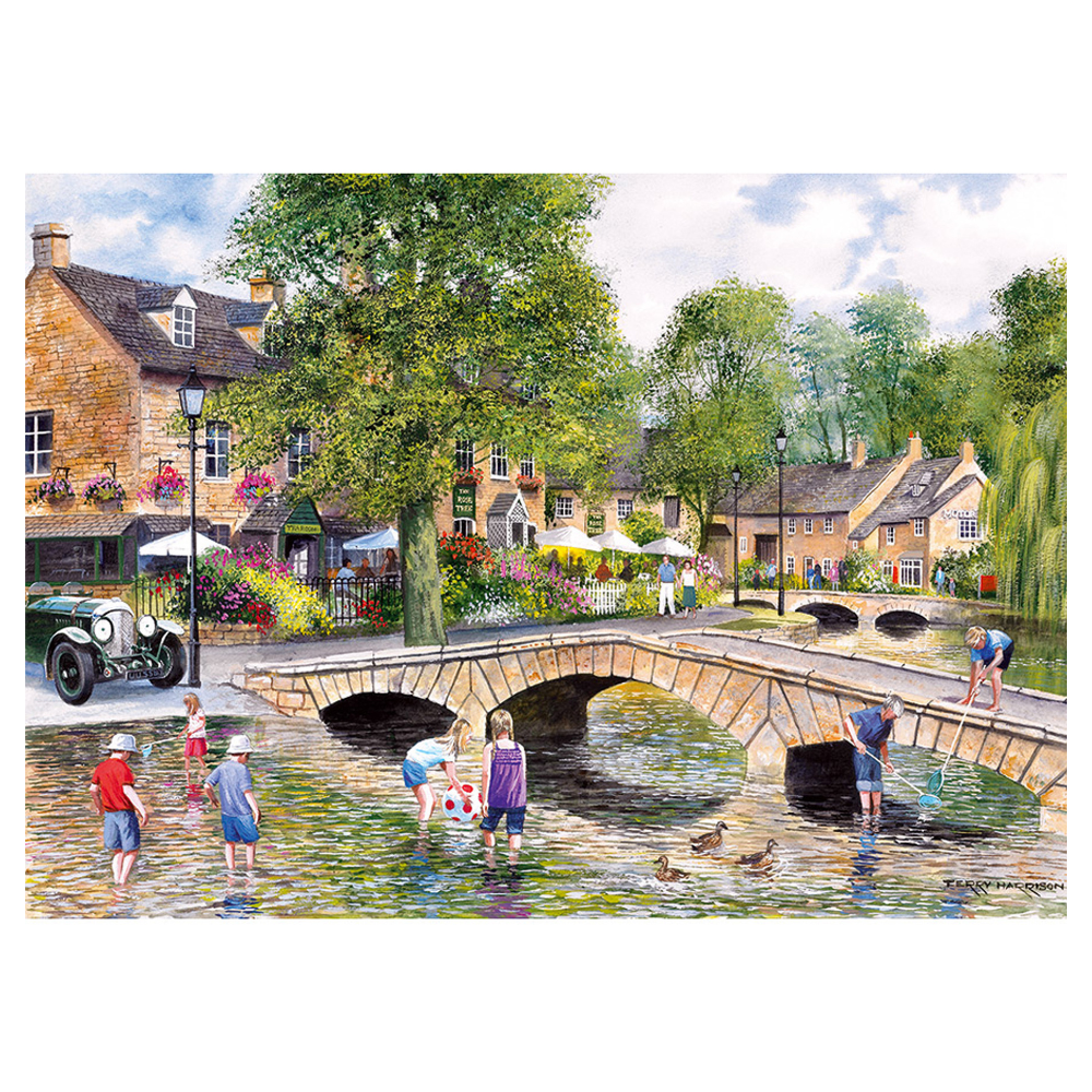Gibsons - Bourton on the Water - 1000 Piece Jigsaw Puzzle | Lets Learn Kidz