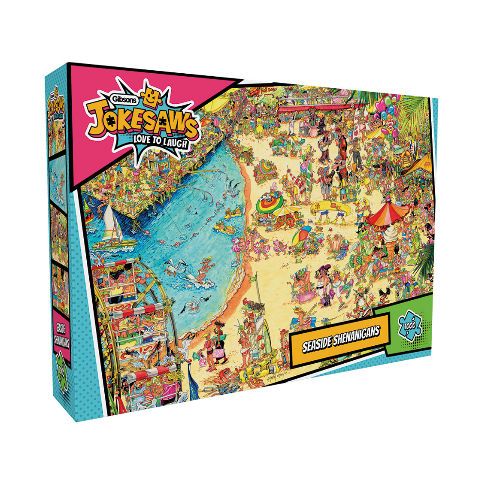 Gibsons - Jokesaws: Seaside Shenanigans - 1000 Piece Jigsaw Puzzle ...