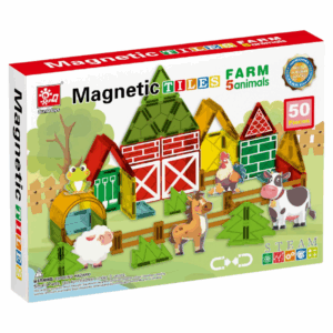 Magnetic Tiles - Farm Animals Set - 50 Pieces