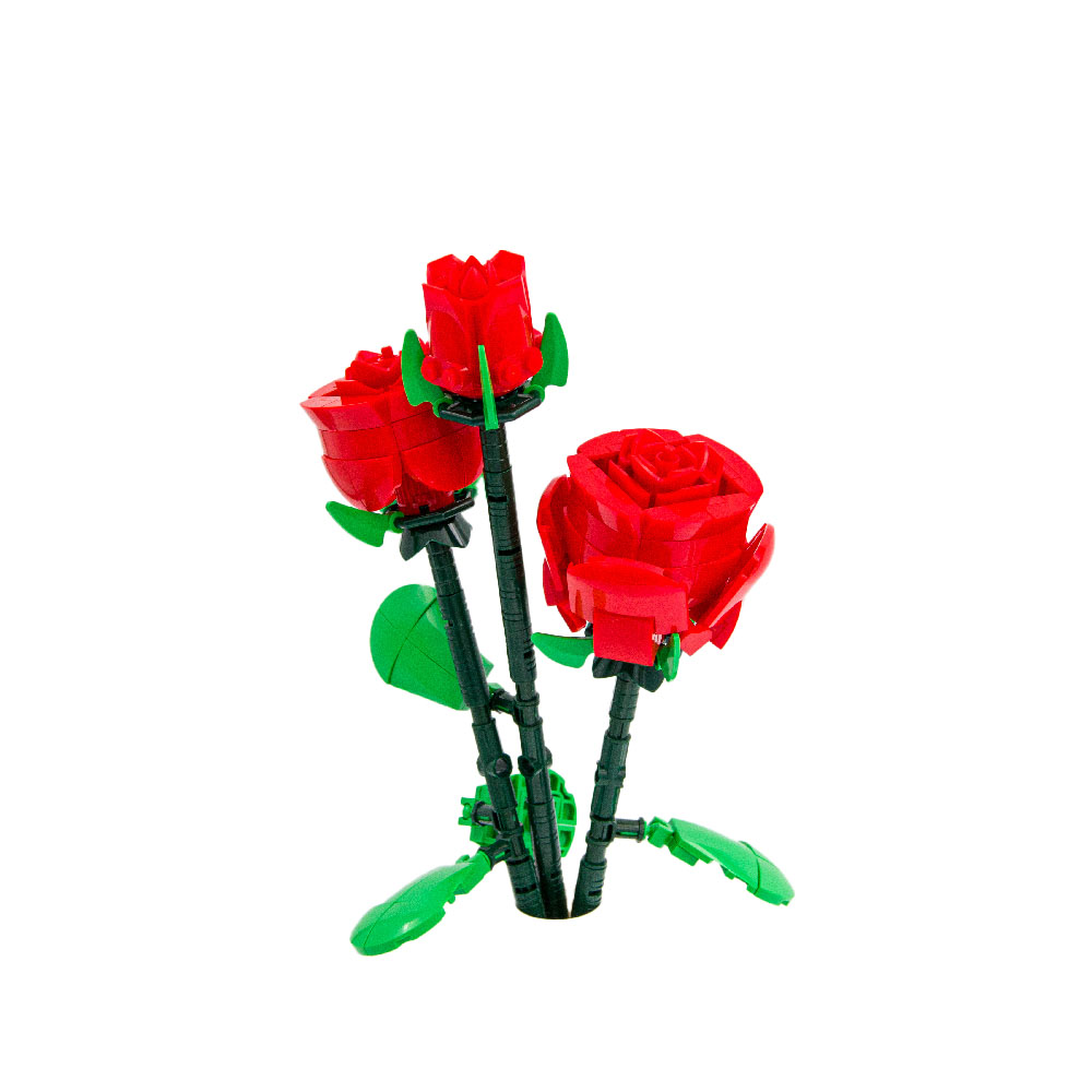 Sluban Building Set: Pleyerid - Flowers - Red Rose - 258pcs - Image 2