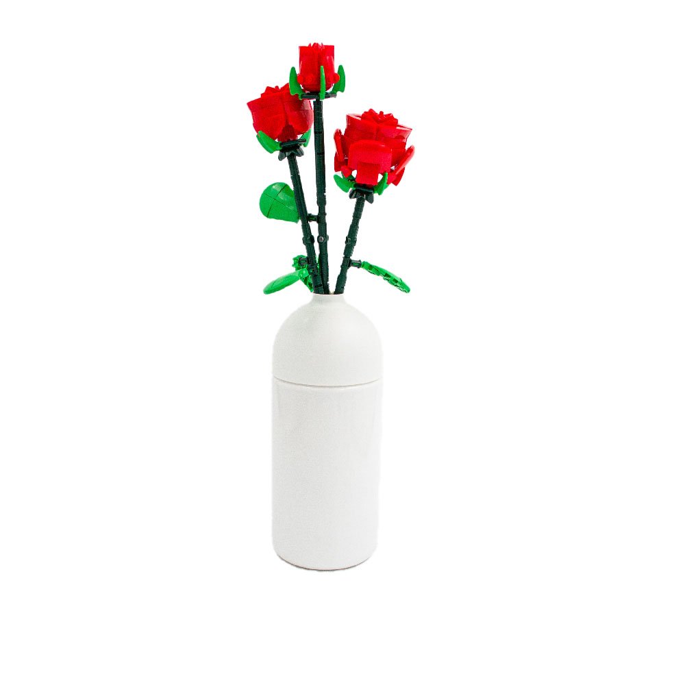 Sluban Building Set: Pleyerid - Flowers - Red Rose - 258pcs - Image 3