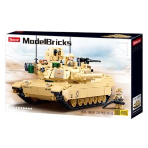 Sluban Building Set: Model Bricks - M1A2 Sep V2 Abrams Main Battle Tank - 781pcs