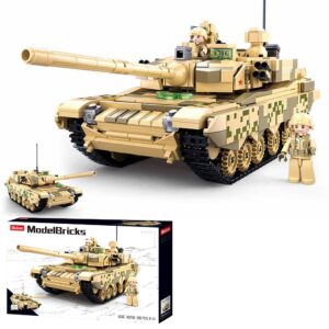 Sluban Building Set: Model Bricks - 99A Main Battle Tank 2 in 1 - 893pcs