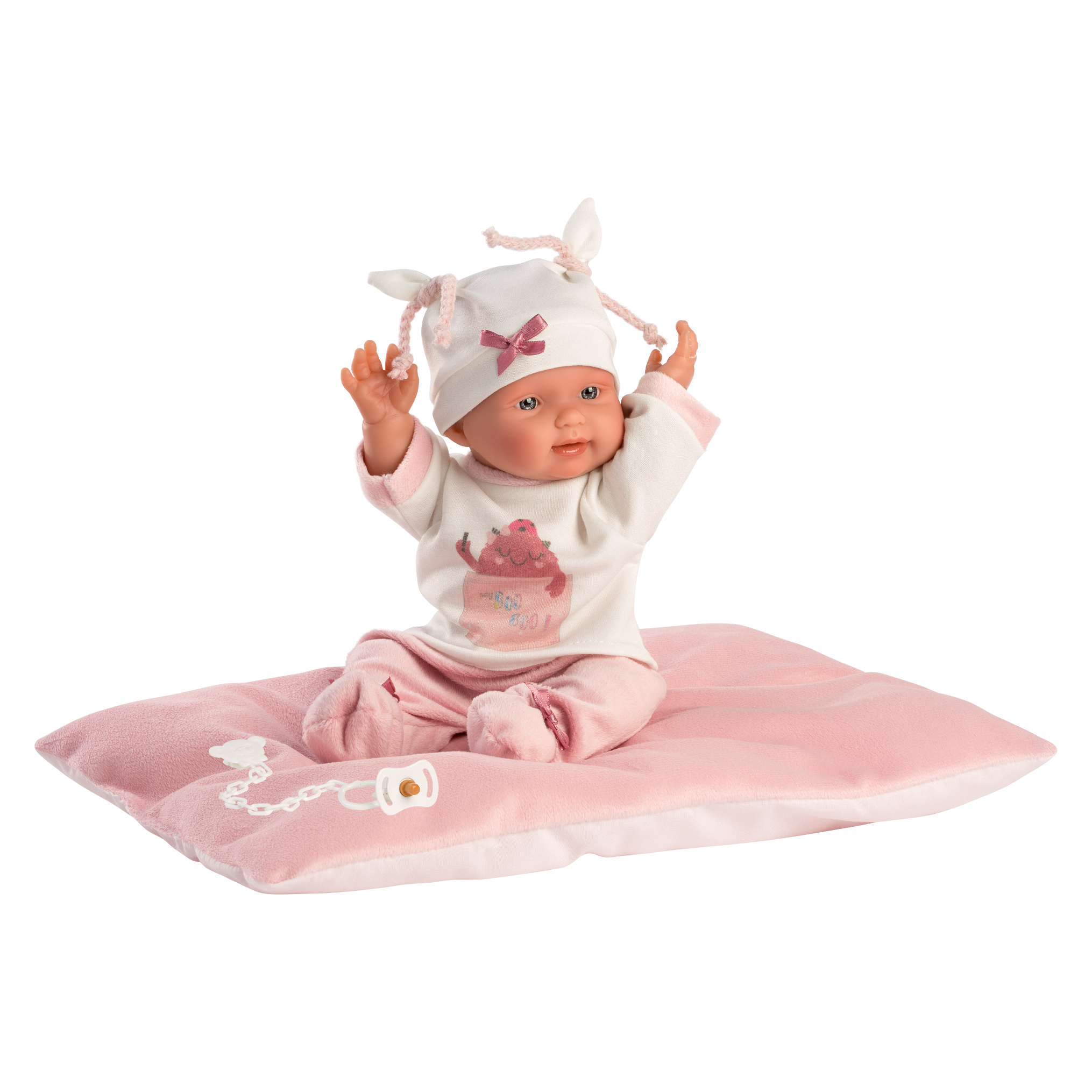 Llorens - Newborn Baby Girl Doll with Cushion, Clothing & Accessories: Bebita - 26cm