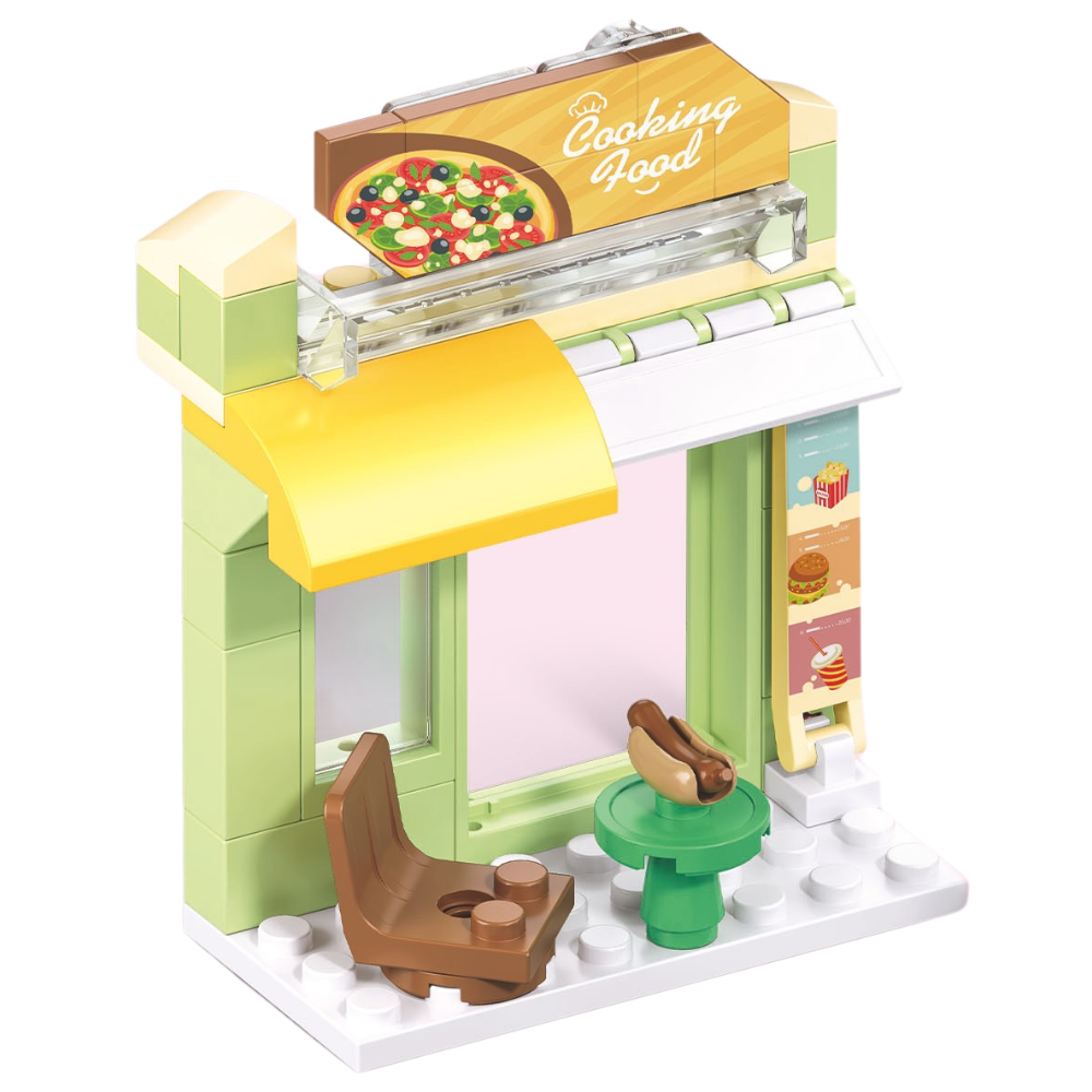 Sluban Building Set: Metropolis - Fast Food Shop - 108 Pieces - Image 5