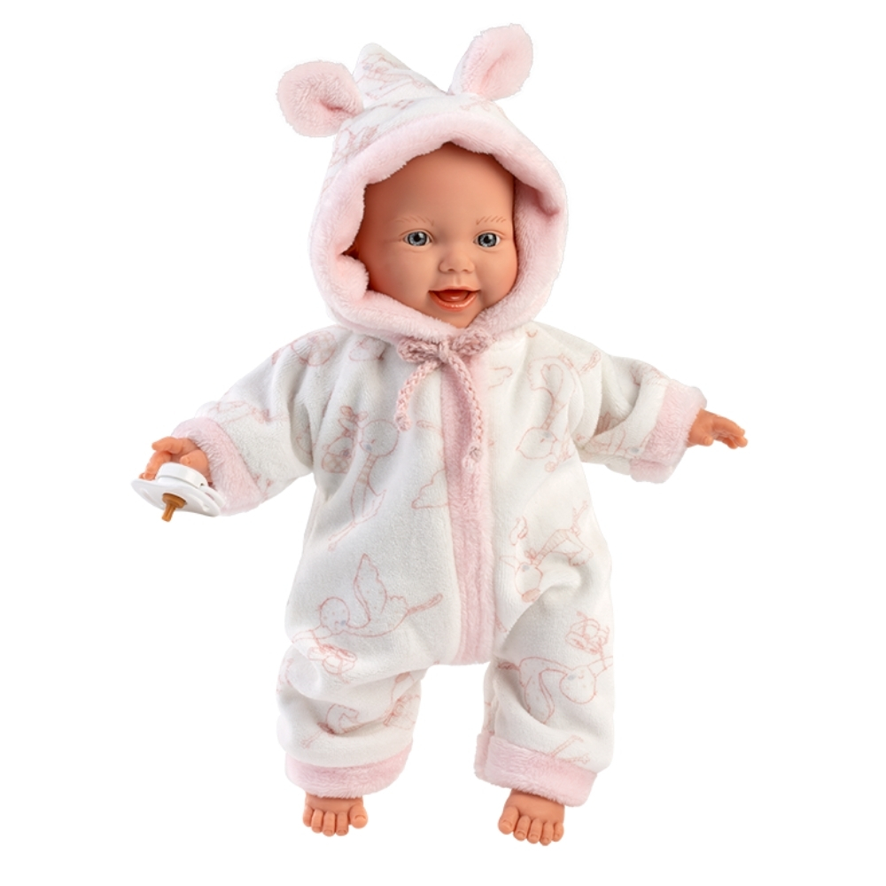 Llorens - Little Baby Girl Doll with Outfit & Pacifier - 31cm - Image 4