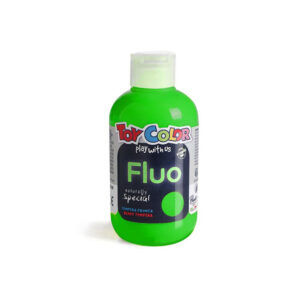 Toy Color - Superwashable Ready-Mix Tempera Paint for Kids - Fluorescent Shades - 250ml