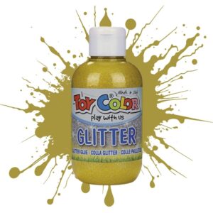 Toy Color - Superwashable Magic Glitter Glue Tempera for Kids - 250ml