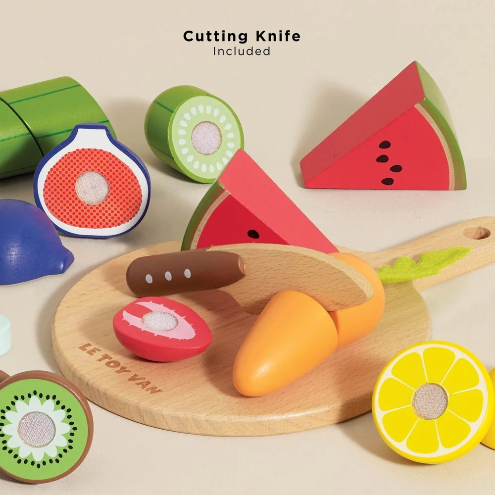 Le Toy Van - Wooden Chopping Board & Sliceable Play Food - Image 3