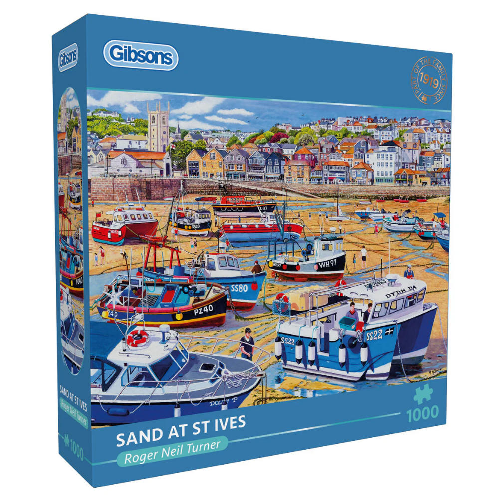 Gibsons - Sand at St Ives - 1000 Piece Jigsaw Puzzle | Lets Learn Kidz