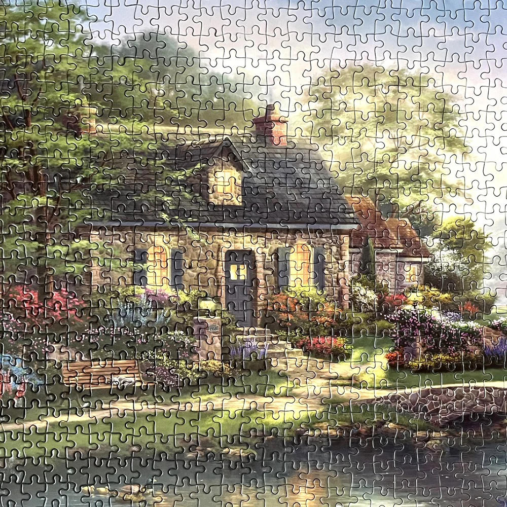 Gibsons - Thomas Kinkade: Stoney Creek Cottage - 1000 Piece Jigsaw Puzzle - Image 3