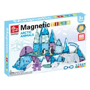 Magnetic Tiles - Arctic Animals Set - 65 Pieces