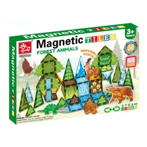 Magnetic Tiles - Forest Animals Set - 65 Pieces