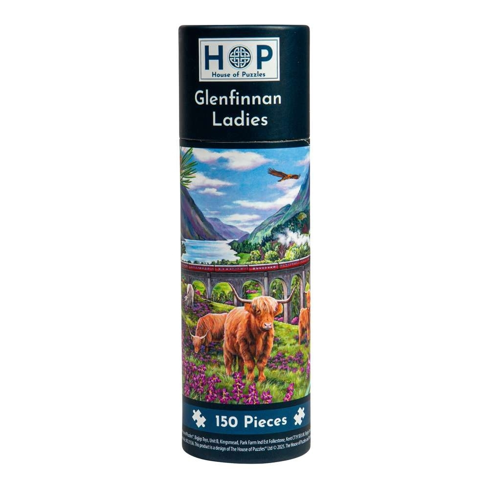 House of Puzzles - Glenfinnan Ladies - Puzzle Tube - 150 Piece Jigsaw Puzzle