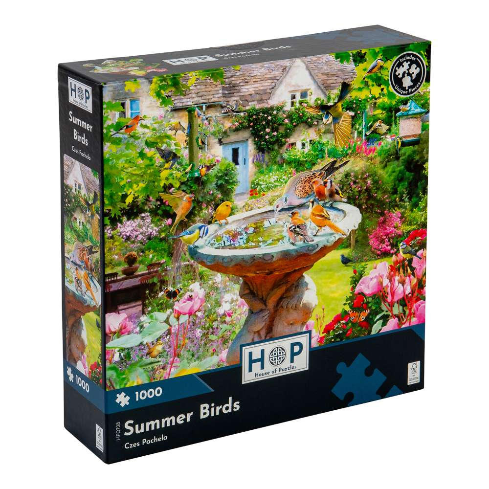 House of Puzzles - Summer Birds - 1000 Piece Jigsaw Puzzle
