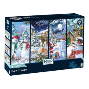 House of Puzzles - Let It Snow - 4 x 500 Piece Jigsaw Puzzles
