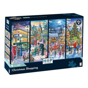 House of Puzzles - Christmas Shopping - 4 x 500 Piece Jigsaw Puzzles