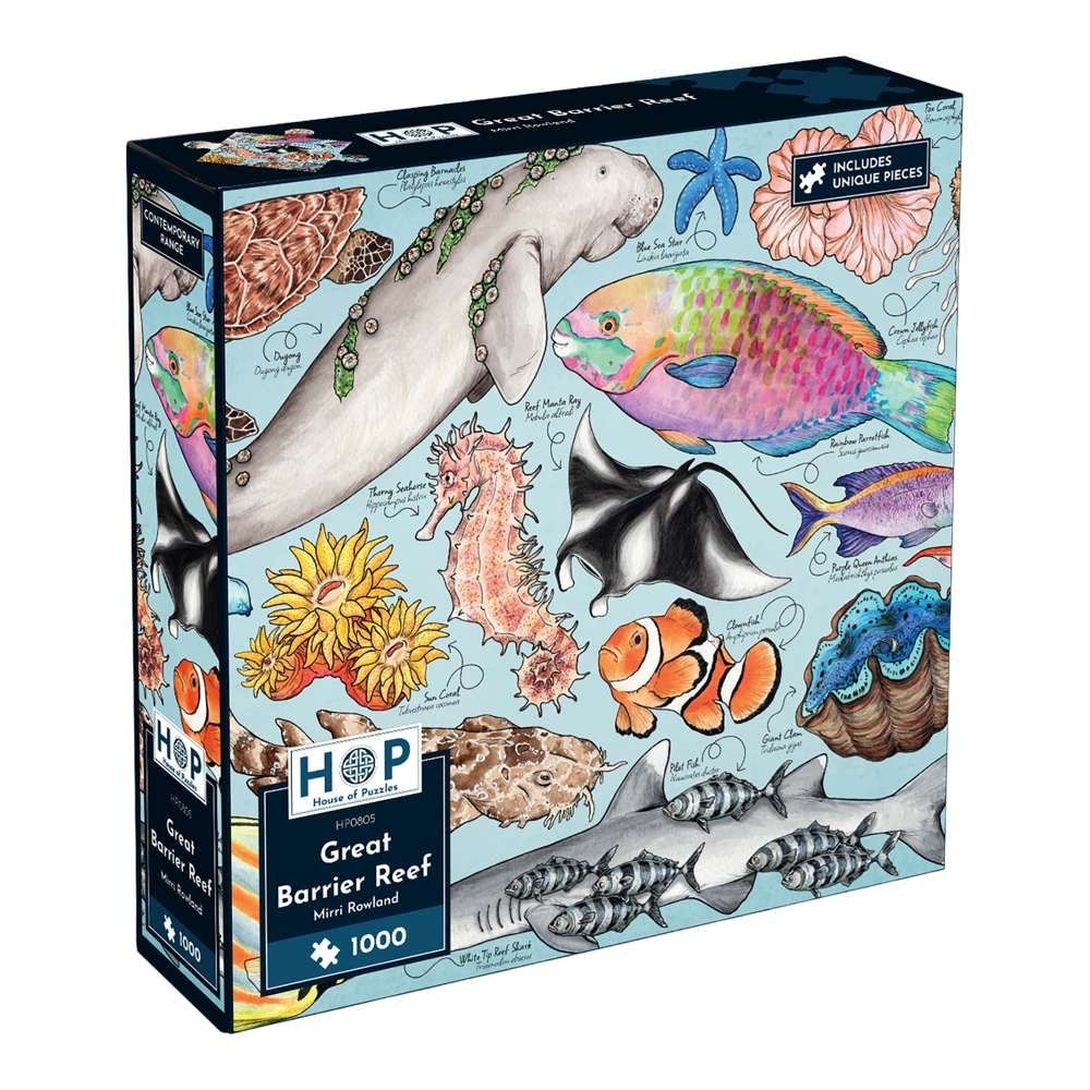 House of Puzzles - Great Barrier Reef - 1000 Piece Jigsaw Puzzle