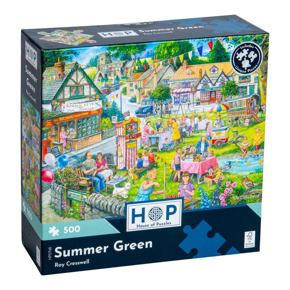 House of Puzzles - Summer Green - 500 Piece Jigsaw Puzzle