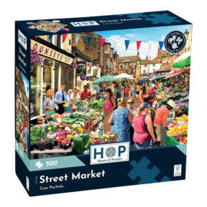 House of Puzzles - Street Market - 500 Piece Jigsaw Puzzle