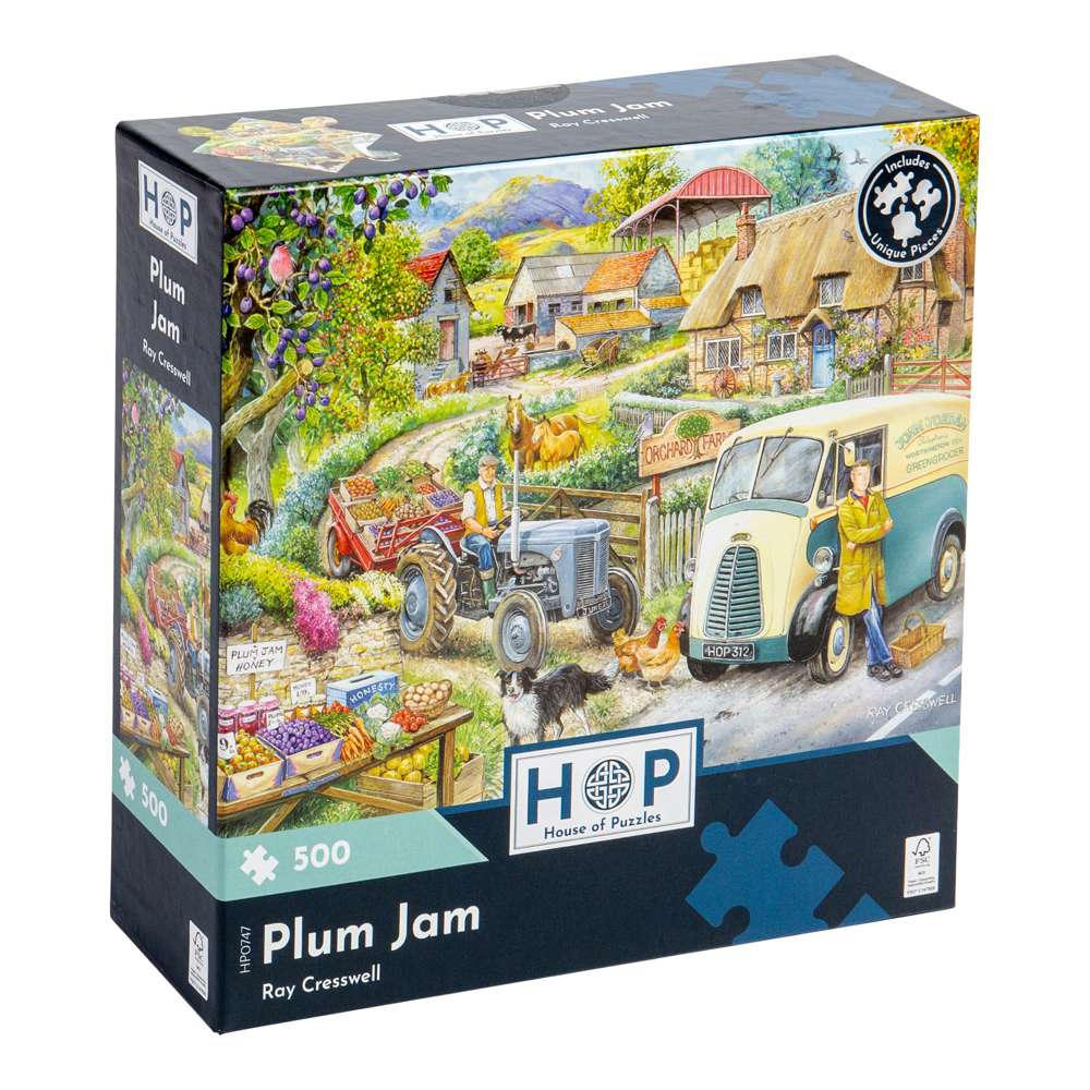 House of Puzzles - Plum Jam - 500 Piece Jigsaw Puzzle