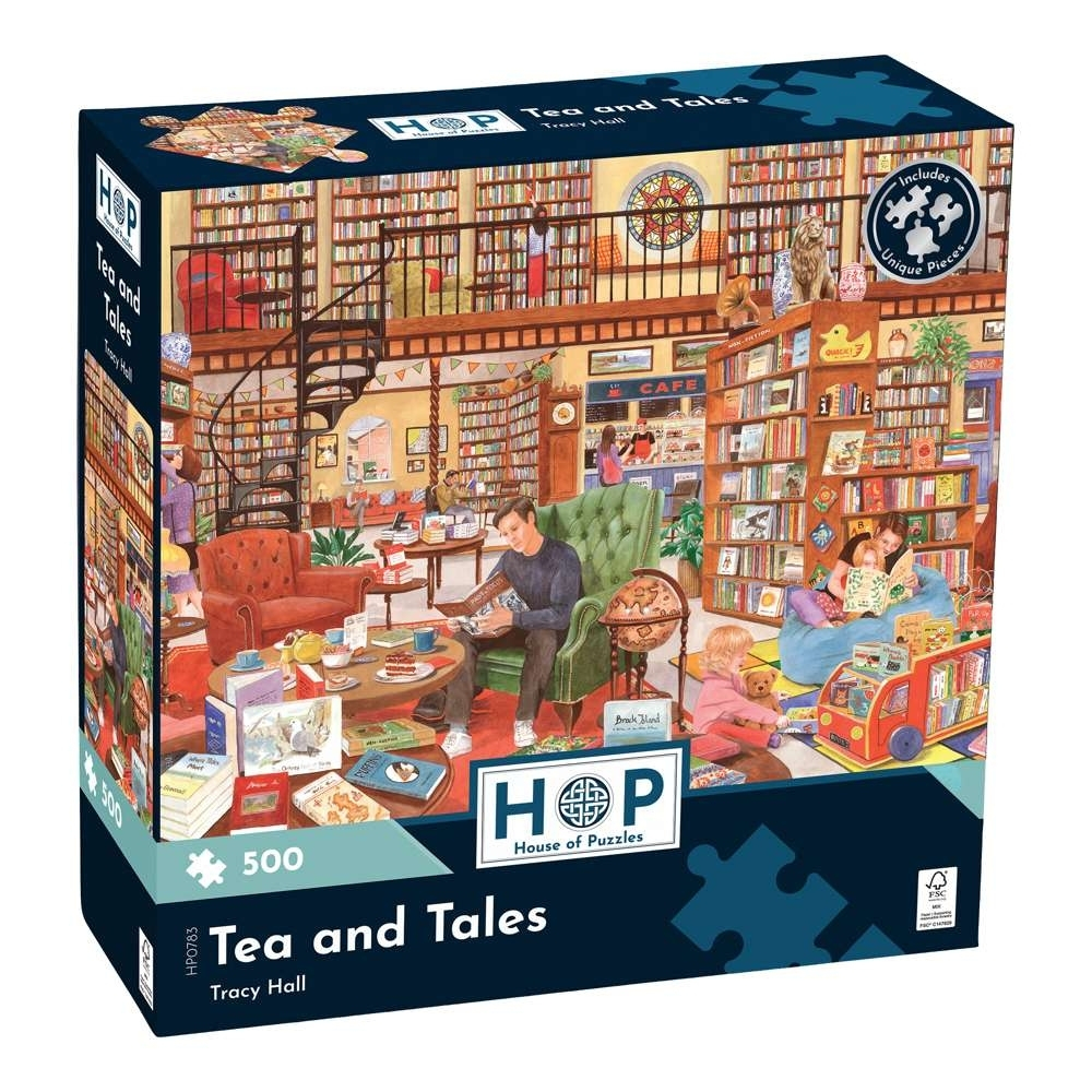 House of Puzzles - Tea and Tales - 500 Piece Jigsaw Puzzle