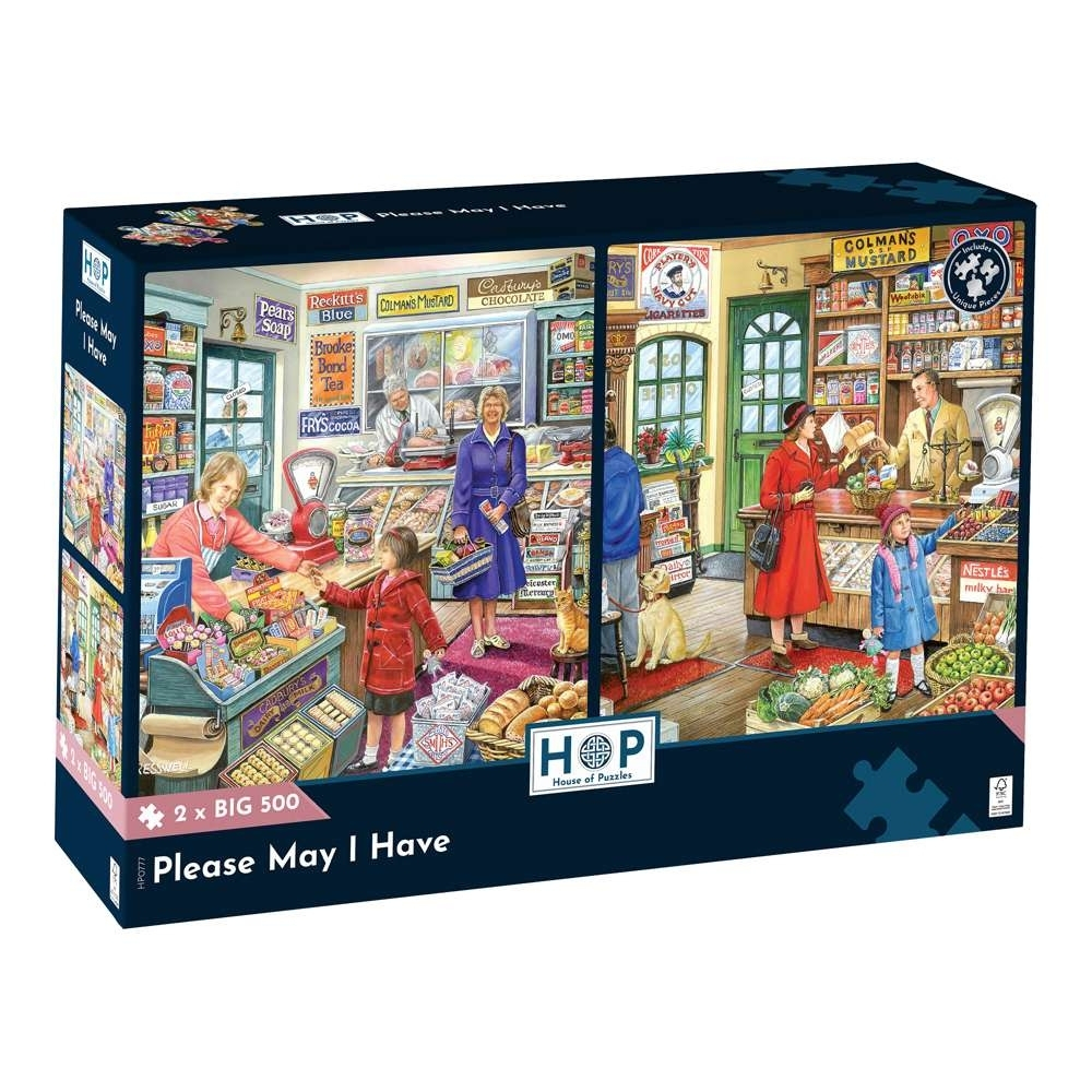 House of Puzzles - Please May I Have - 2 x XL Pieces - 500 Piece Jigsaw Puzzles