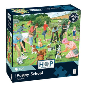 House of Puzzles - Puppy School - 500 Piece Jigsaw Puzzle