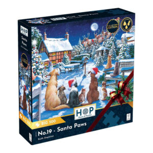 House of Puzzles - No.19 - Santa Paws - XL Pieces - 500 Piece Jigsaw Puzzle