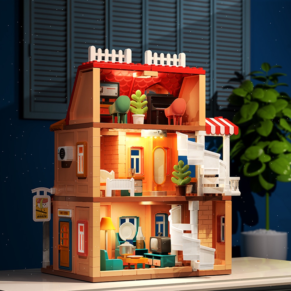 Feelo - Genius Architect Villa - Building Block Set - 246 Pieces-** - Image 4