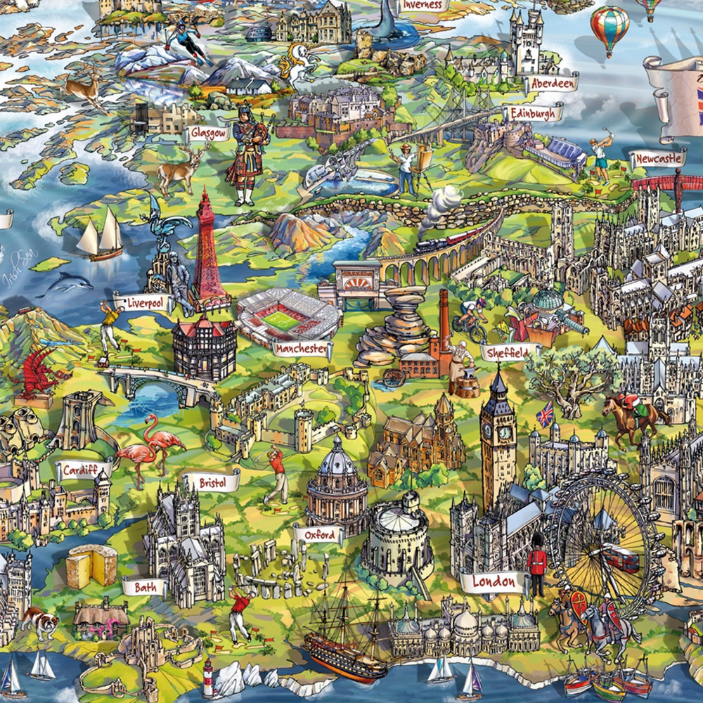 Gibsons - Beautiful Britain - 1000 Piece Jigsaw Puzzle - Image 4