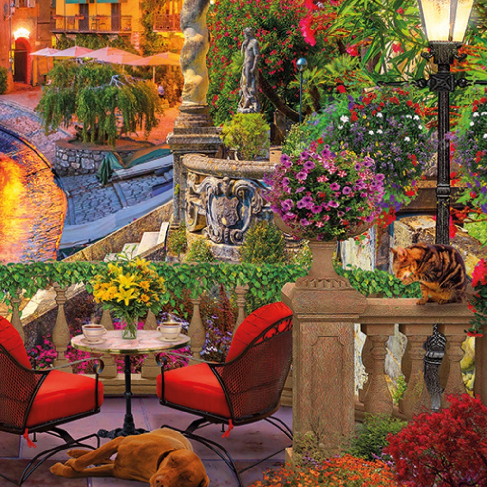 Gibsons - Lake Como - 1000 Piece Jigsaw Puzzle - Image 4